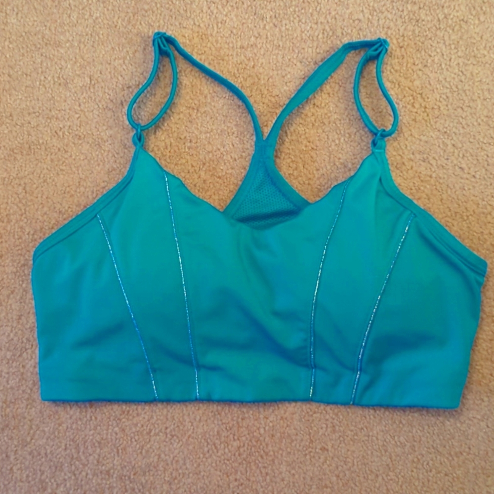 Turquoise Nike sports bra